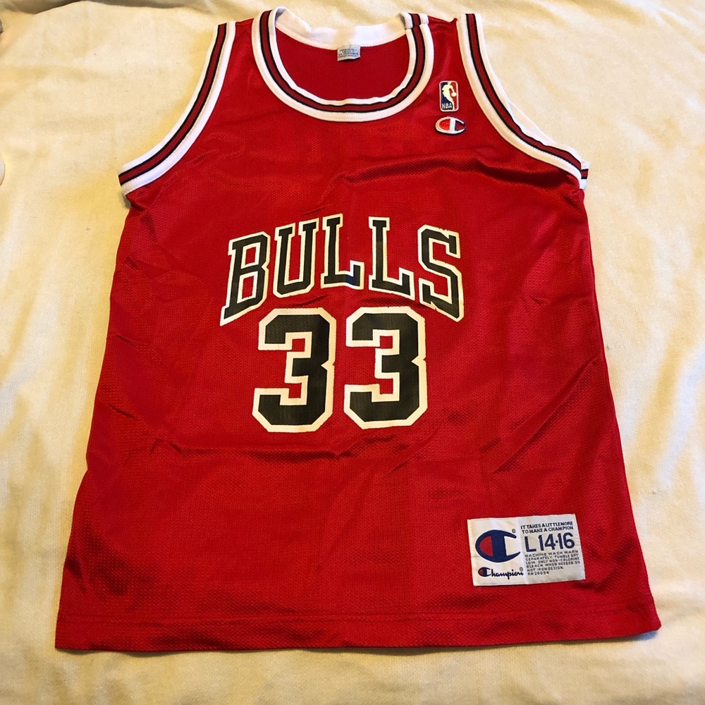 Vintage Pippin Chicago Bulls champion jersey youth Large (14-16)